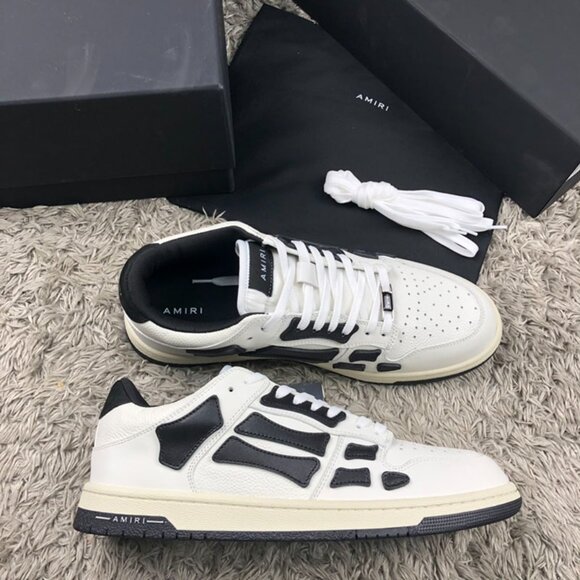 Amiri Men's Black And White Outdoor Skel-Top Low Shoes - Picture 2 of 9